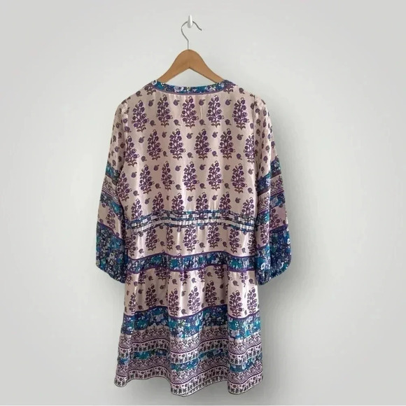 Rebecca Taylor Dress Sz 10 Silk Mini Bohemian Rave Mini Runway - Picture 8 of 12